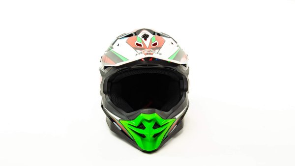 Шлем мото кроссовый HIZER J6803 #6 (XL) BLACK/BLUE/GREEN